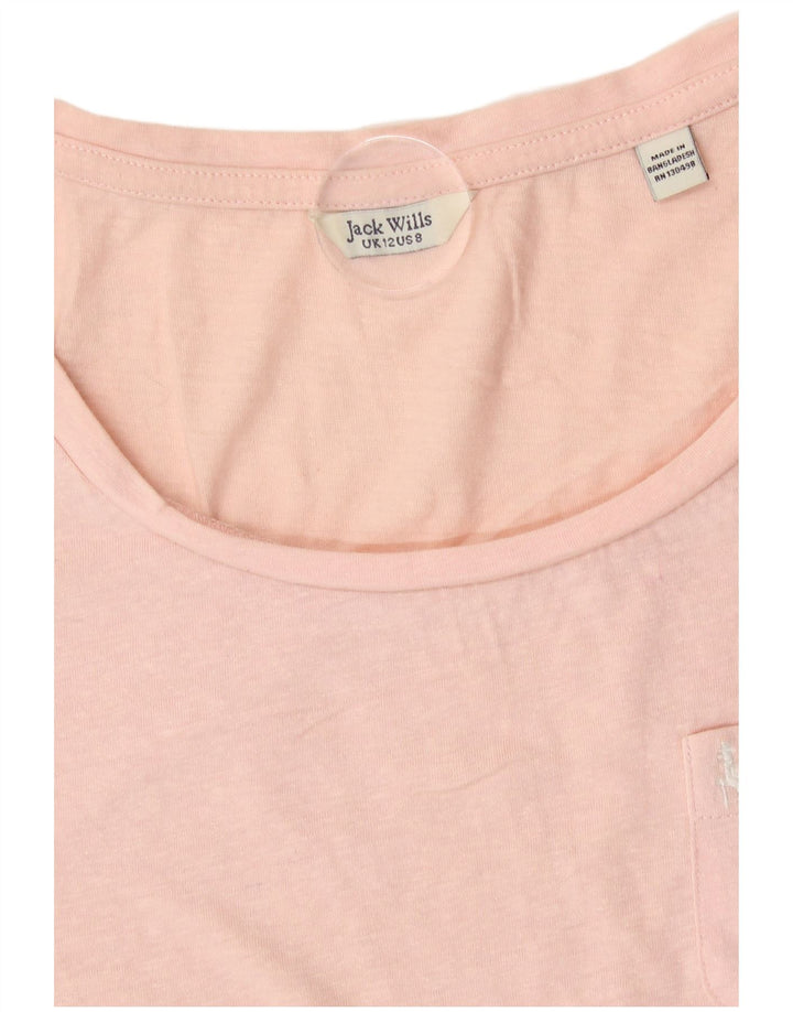 Tricou Jack Wills pentru femei Top UK 12 Medium Pink Poliester