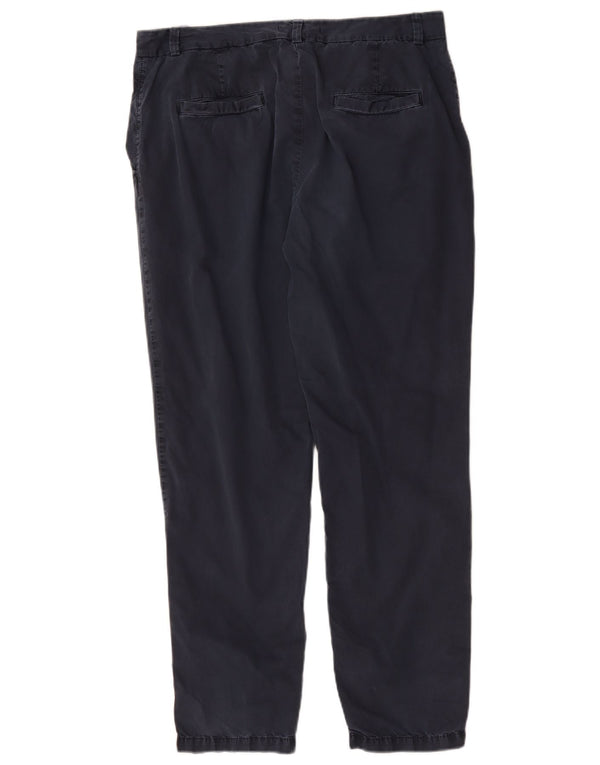 Pantaloni chino conici pentru femei Marks & Spencer UK 14 Large W34 L29 Bleumarin