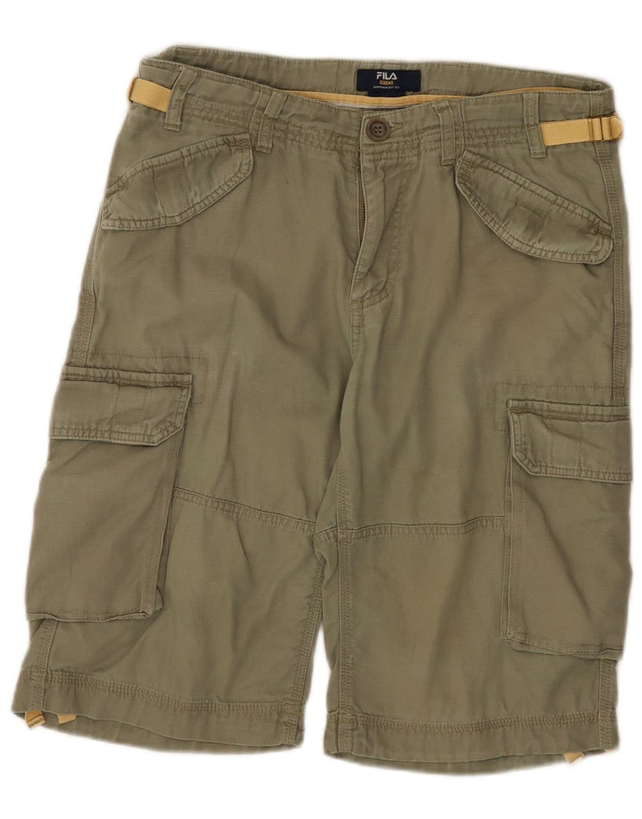 Pantaloni scurți cargo Fila pentru bărbați W34 Large Khaki