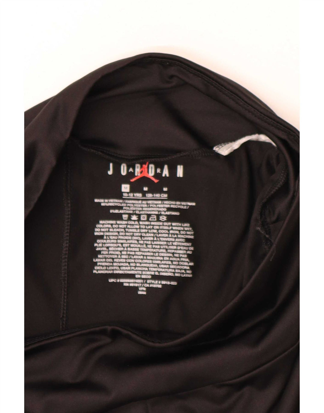 Jambiere grafice pentru fete Jordan 10-11 ani Poliester negru mediu