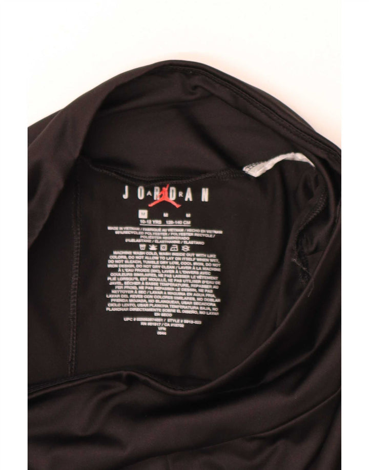Jambiere grafice pentru fete Jordan 10-11 ani Poliester negru mediu
