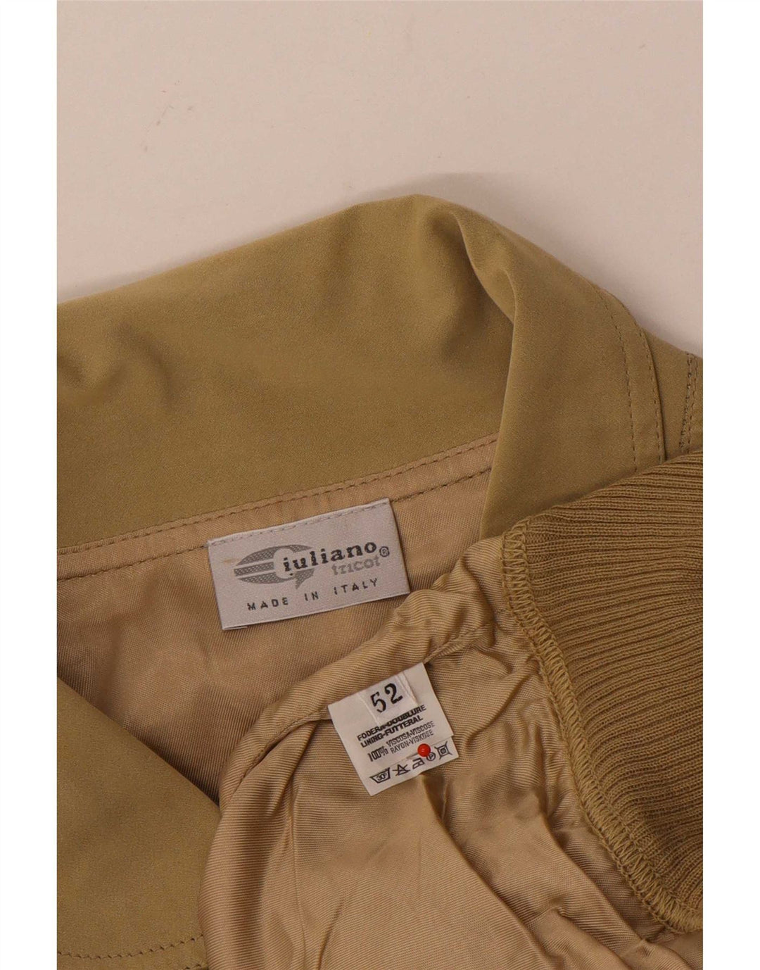 Bomber vintage pentru bărbați IT 52 XL bej color block