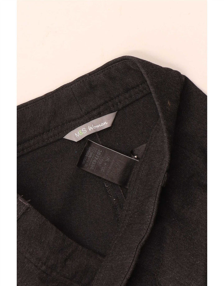 Pantaloni drepti pentru femei Marks & Spencer UK 16 Large W36 L31 Gri Poliester
