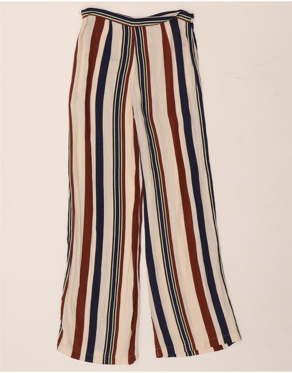 Topshop Pantaloni casual pentru femei UK 8 Small W26 L29 Multicolore Dungi