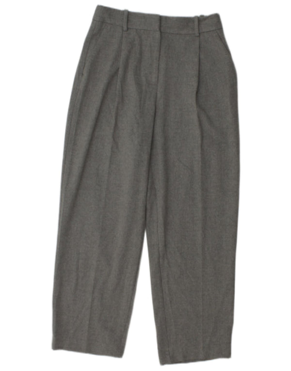 Pantaloni casual pentru femei Zara XS W25 L27 Gri Poliester