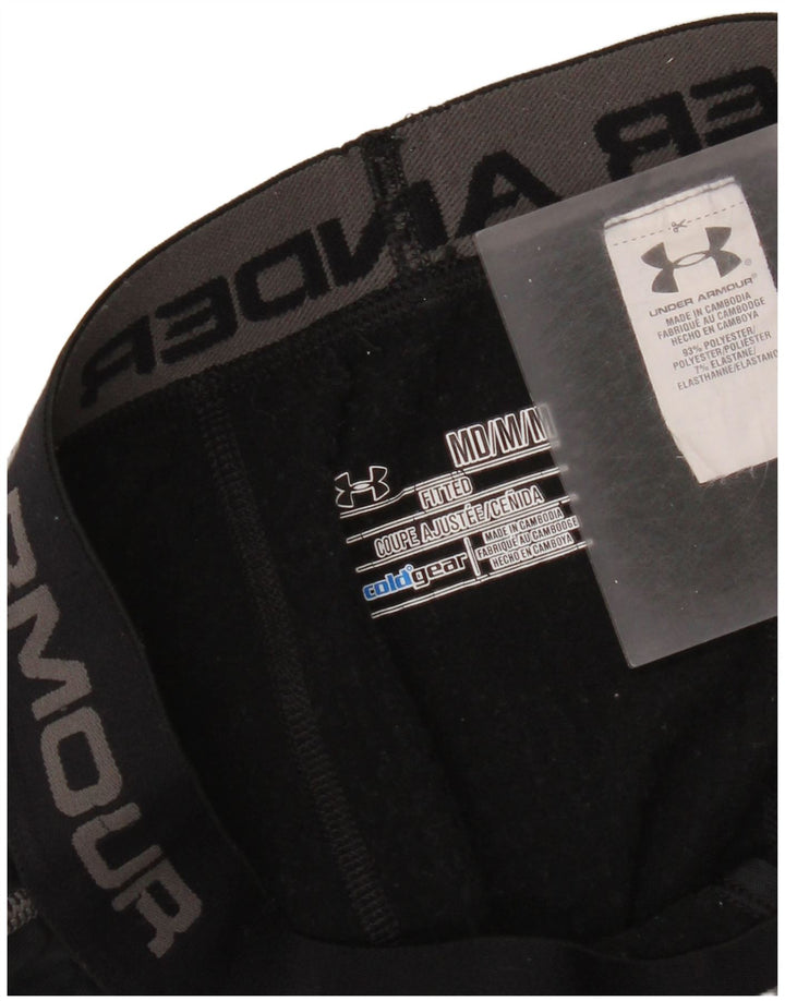 Cold Gear Graphic Leggings pentru bărbați Under Armour, poliester mediu negru