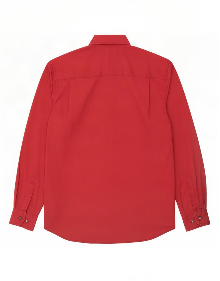 Cămașă pentru bărbați Wrangler Bumbac Mic Burgundy