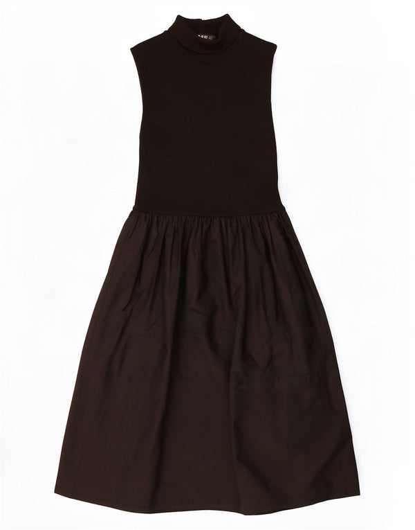 Rochie prințesă fără mâneci pentru femei Zara UK 12 bumbac mediu negru