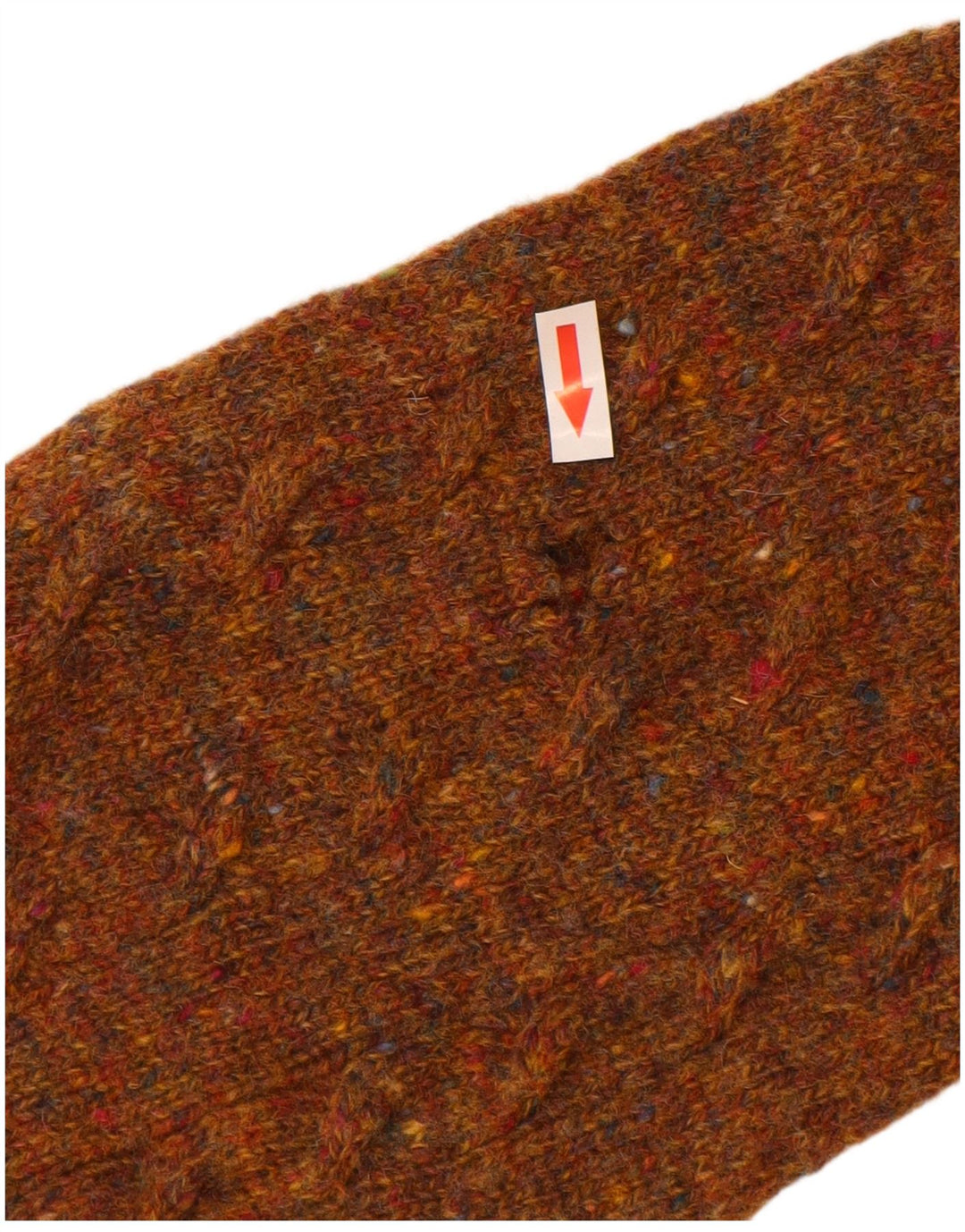 Pulover cardigan pentru bărbați Benetton IT 50, maro mediu, lână nouă cu pete