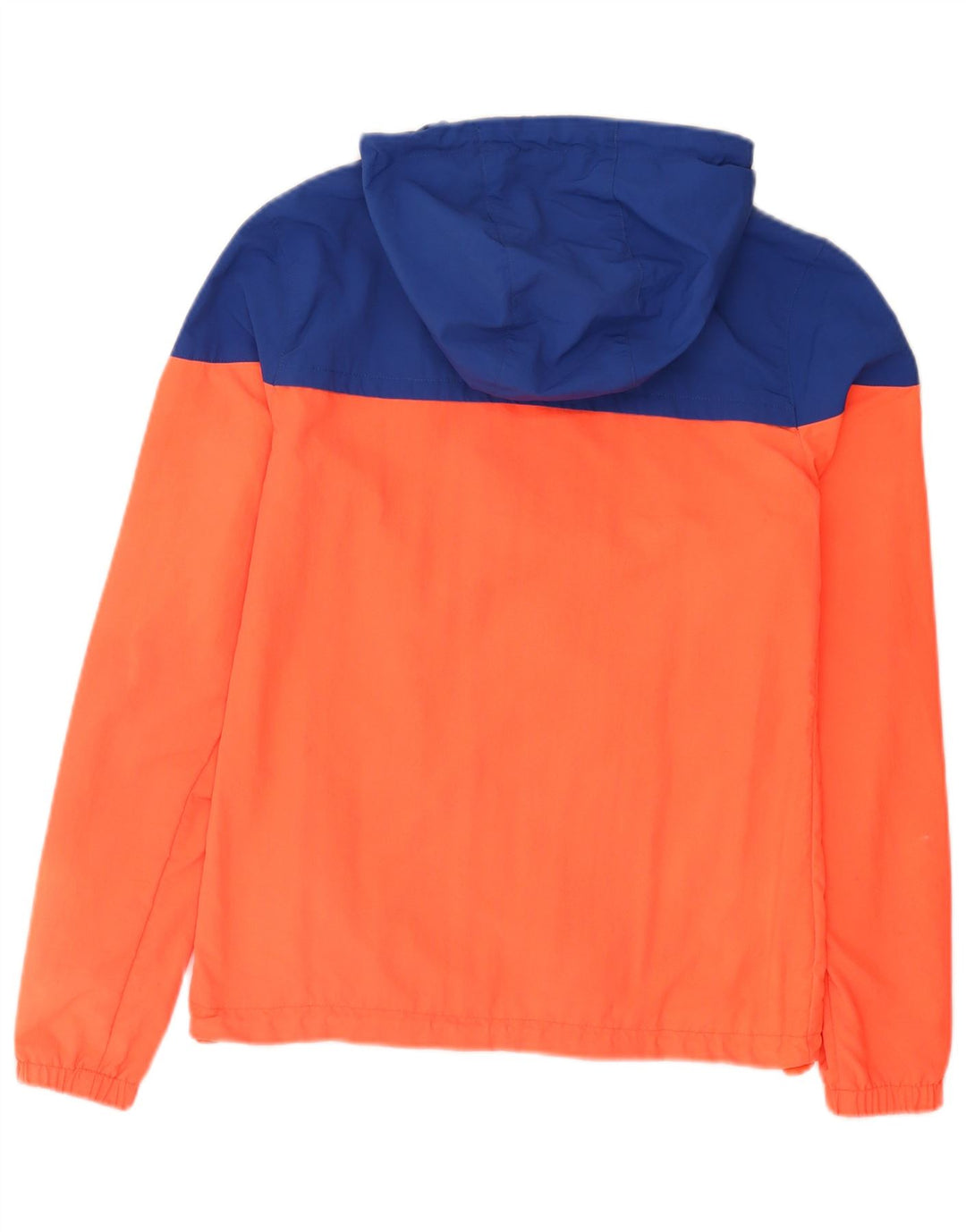 SUPERDRY Jachetă de ploaie cu glugă pentru bărbați UK 34 XS Orange Colorblock Nylon
