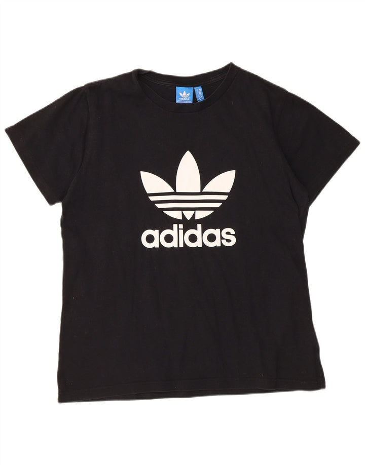 Tricou grafic ADIDAS pentru bărbați Top mediu negru bumbac