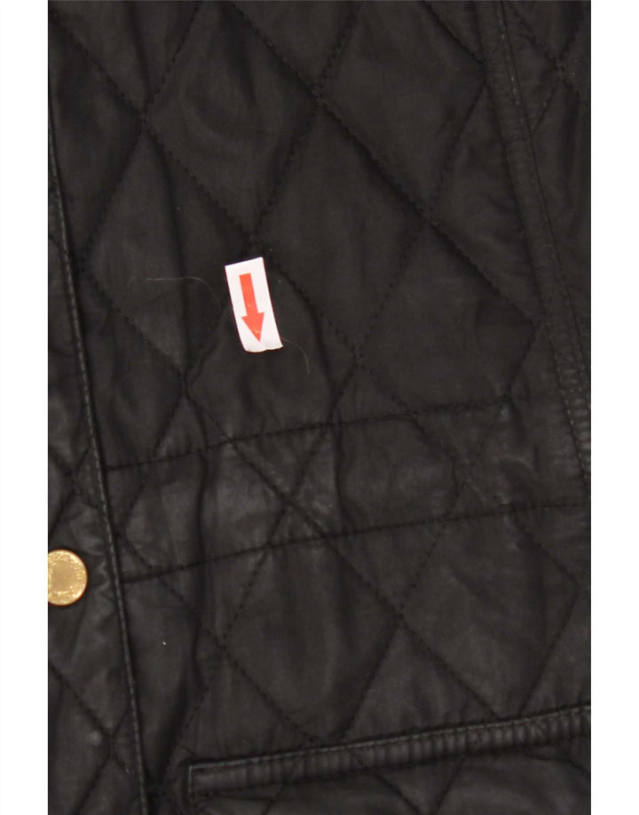Jachetă parka matlasată cu glugă Barbour pentru femei UK 12 Medium Black