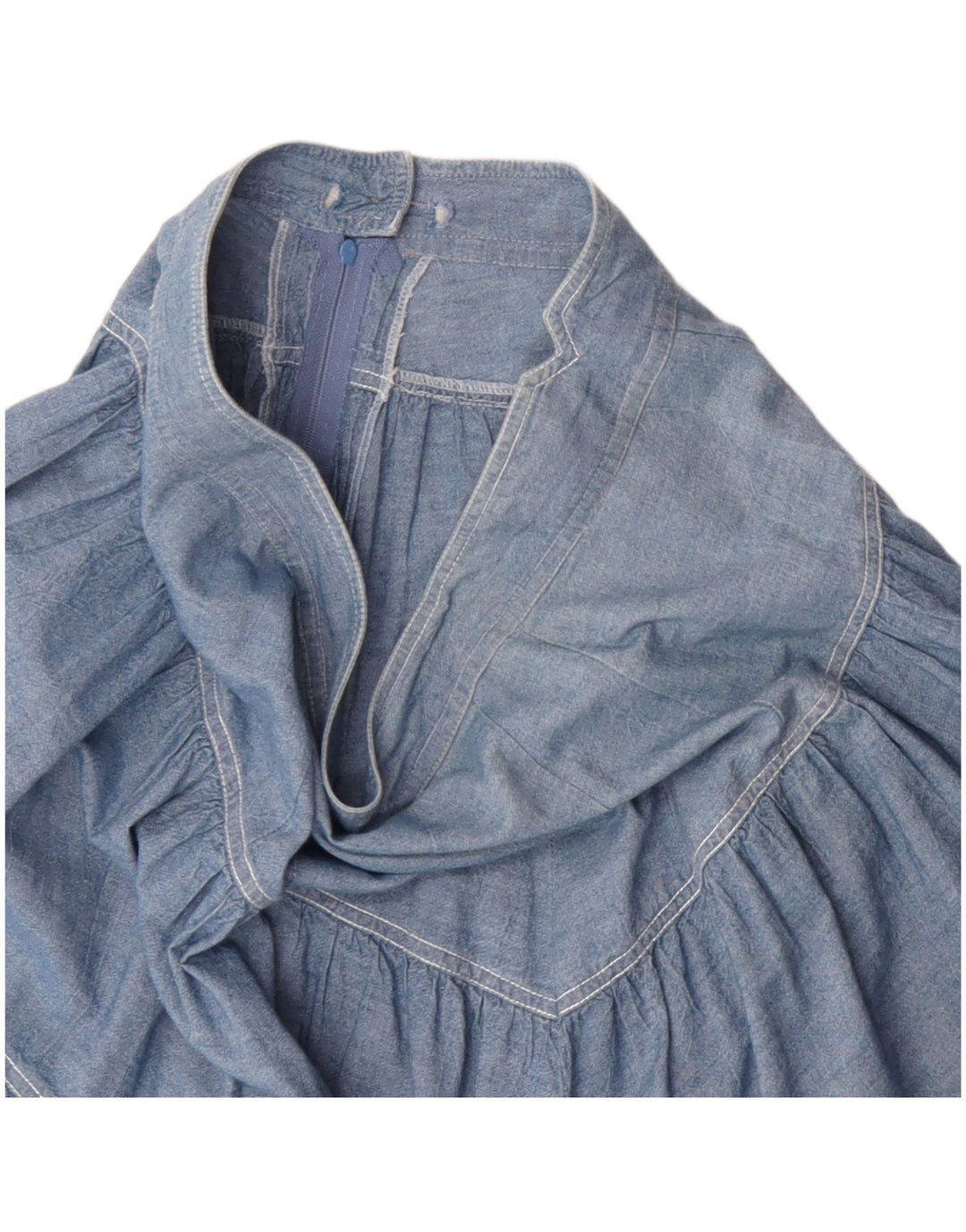 Fusta Midi Denim Vintage pentru Damă W30 Medium Blue