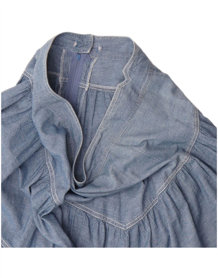 Fusta Midi Denim Vintage pentru Damă W30 Medium Blue