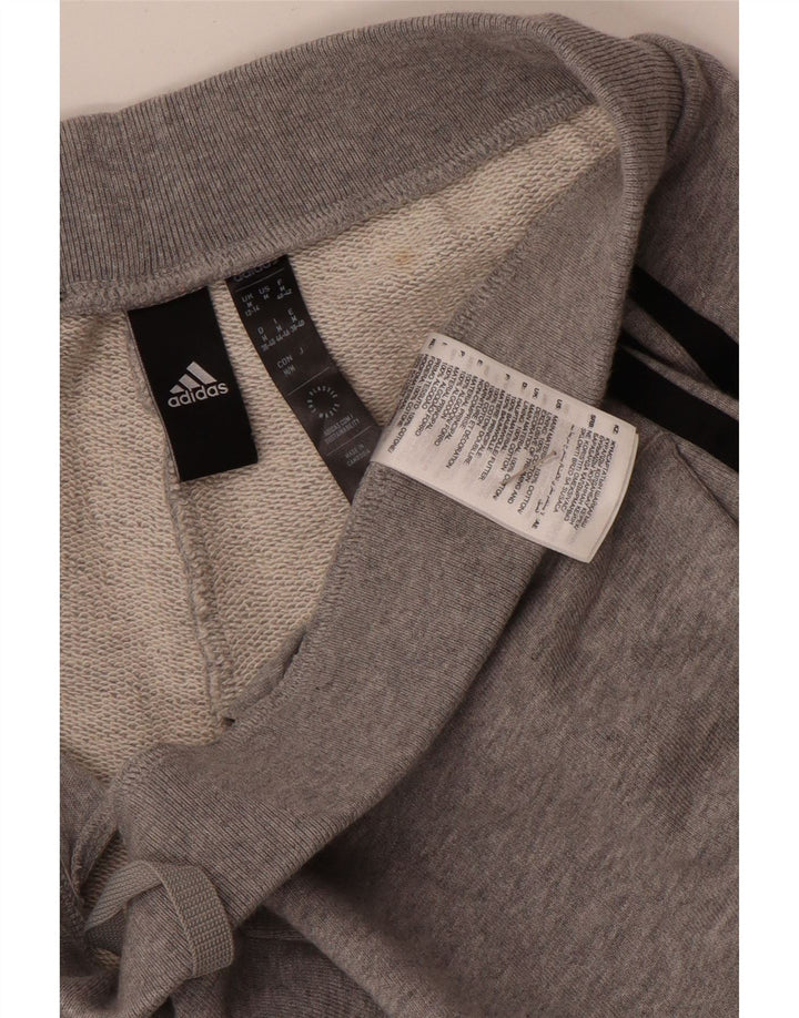 Pantaloni de trening Adidas pentru femei UK 12/14 Medium Gri Floral Bumbac