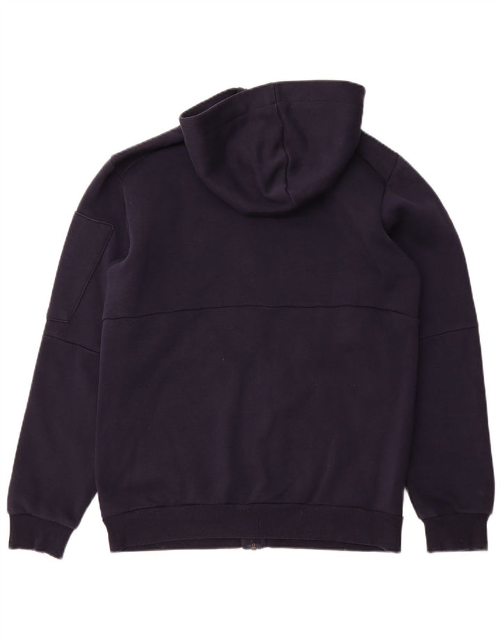 Pulover ADIDAS pentru bărbați, cu fermoar, bumbac, albastru mic