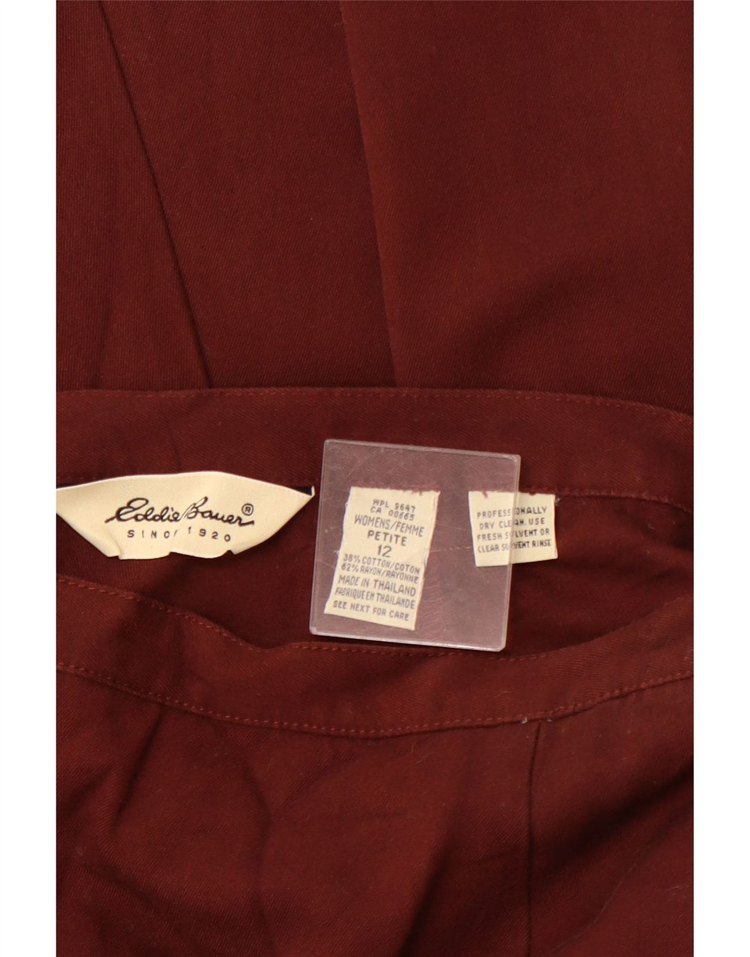 EDDIE BAUER Fusta în formă de A pentru femei, mică, talie înaltă, US 12, mare, W28, maro