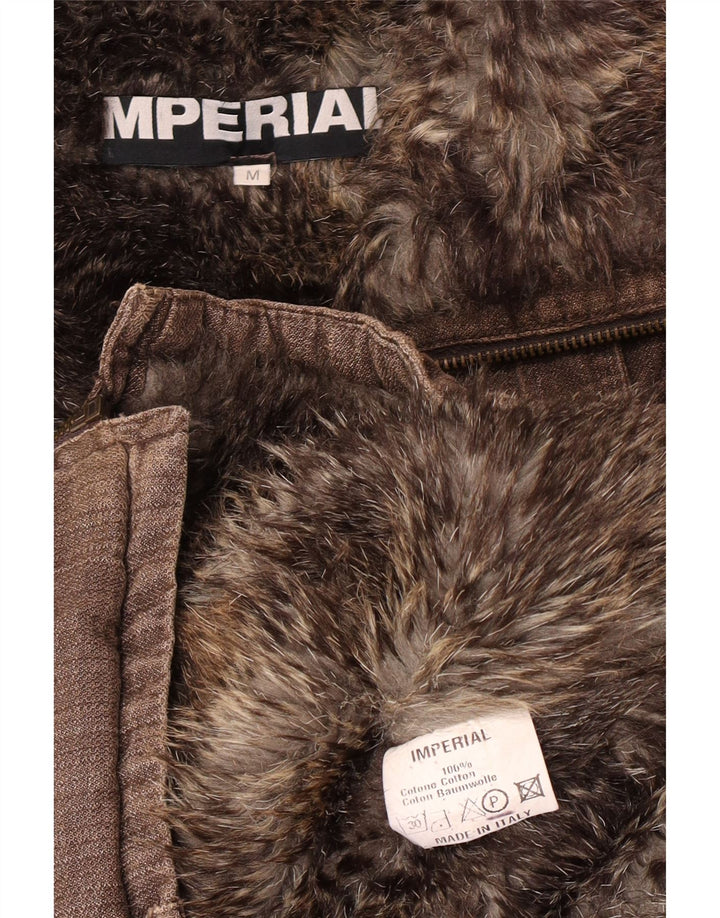 Jachetă de vânt pentru bărbați Imperial Bomber Shearling UK 38, bumbac maro mediu