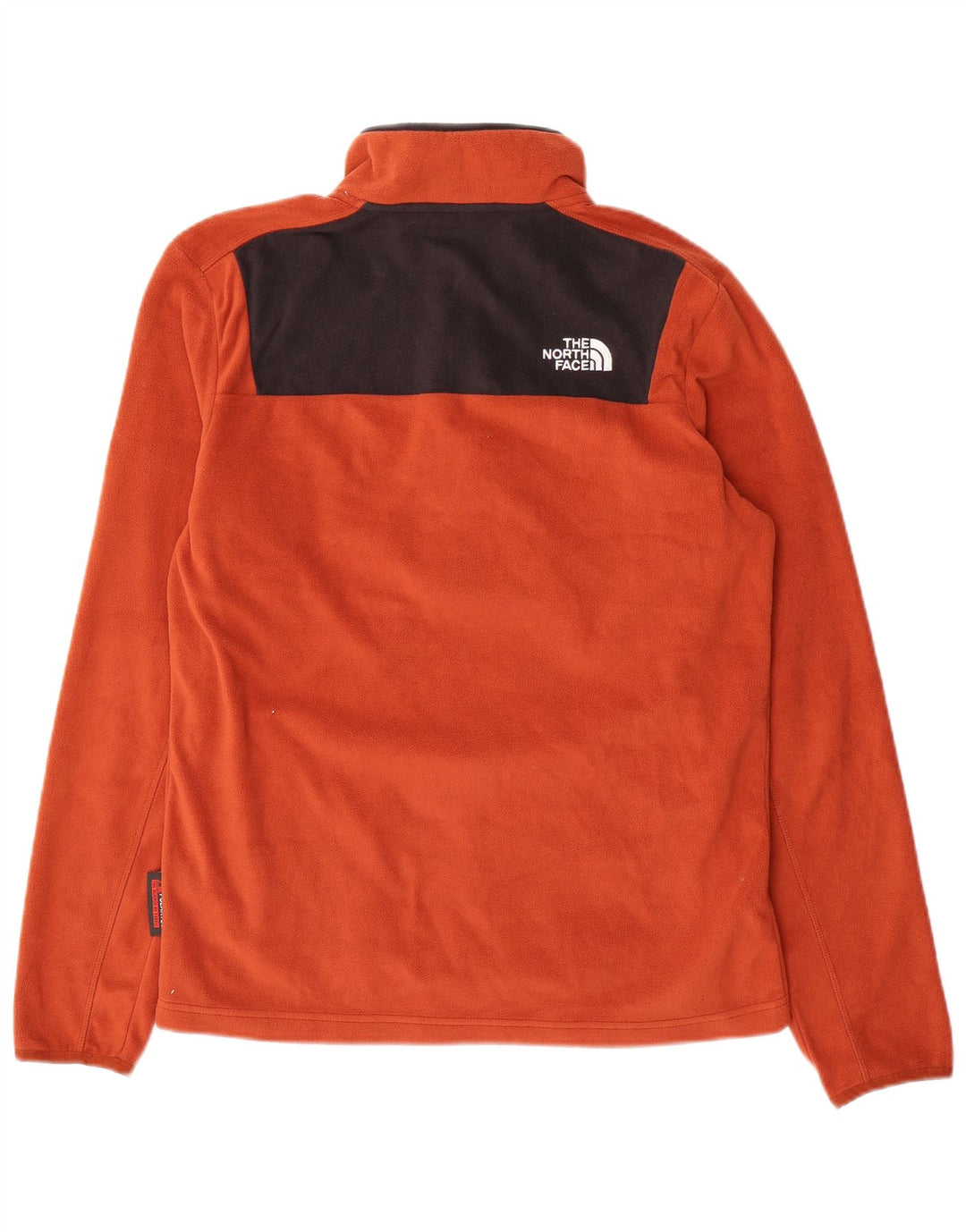 Pulover The North Face pentru bărbați, cu gât cu nasturi, fleece, mic, portocaliu, color block