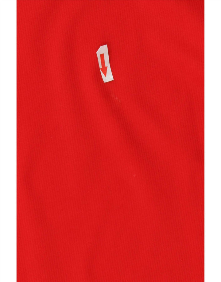 Tricou polo cu grafică pentru bărbați Hummel 2XL, poliester color bloc roșu
