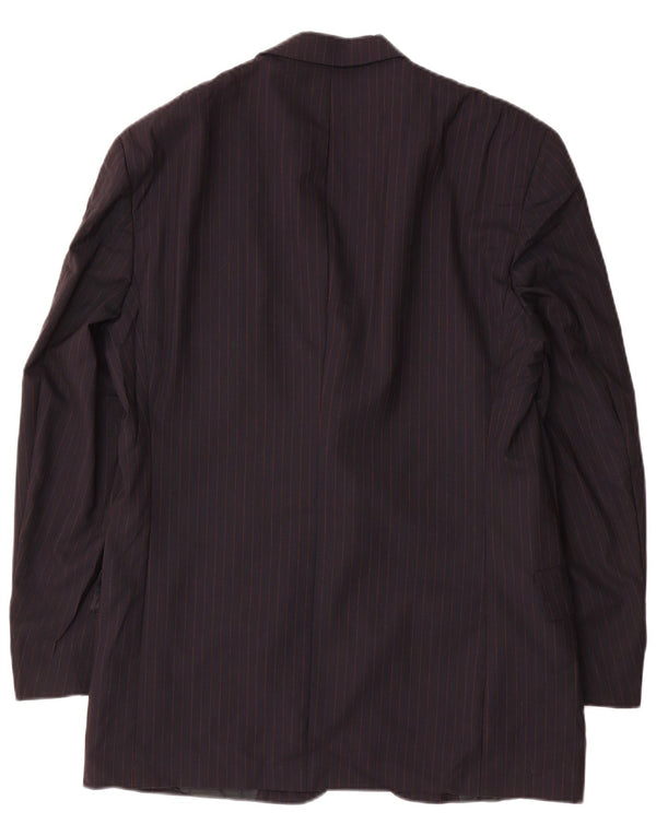 TOMMY HILFIGER Sacou blazer pentru bărbați UK 39 Medium Bleumarin cu dungi