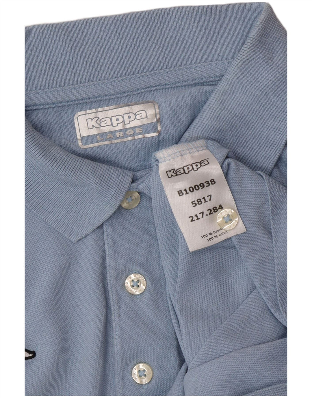 Cămașă polo pentru bărbați KAPPA, mare, albastru, bumbac