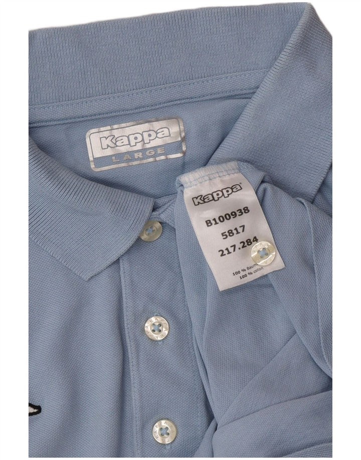 Cămașă polo pentru bărbați KAPPA, mare, albastru, bumbac
