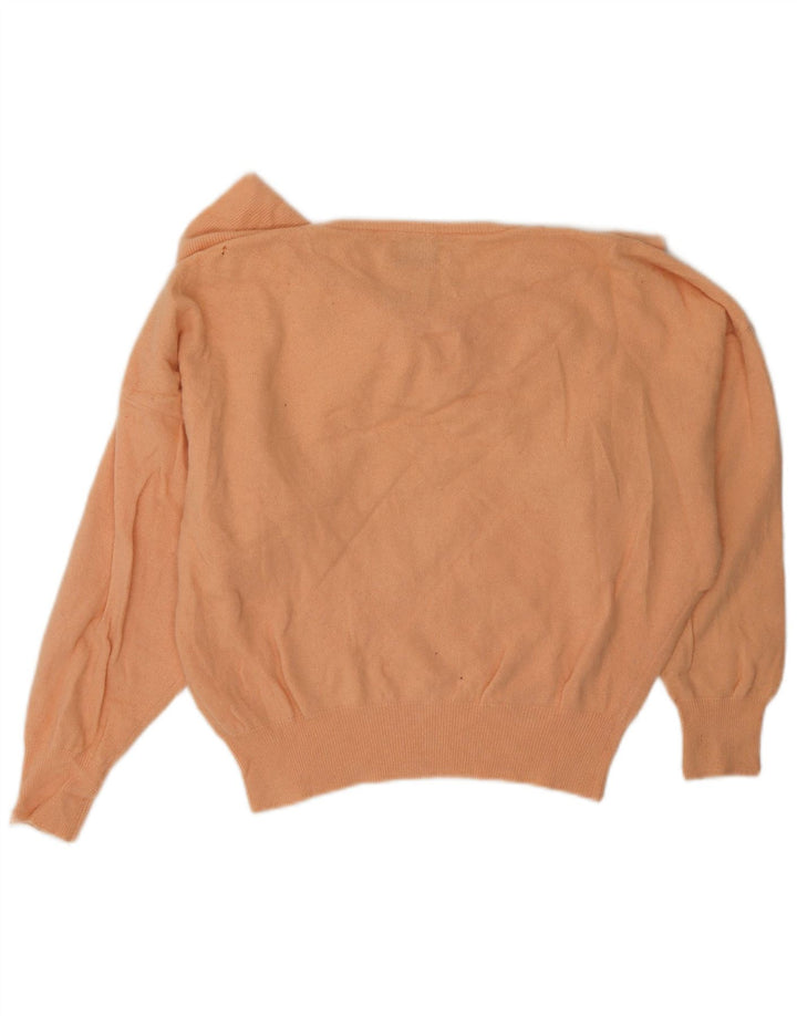 Pulover de damă BENETTON cu decolteu cu barcă, roz mediu, UK 12