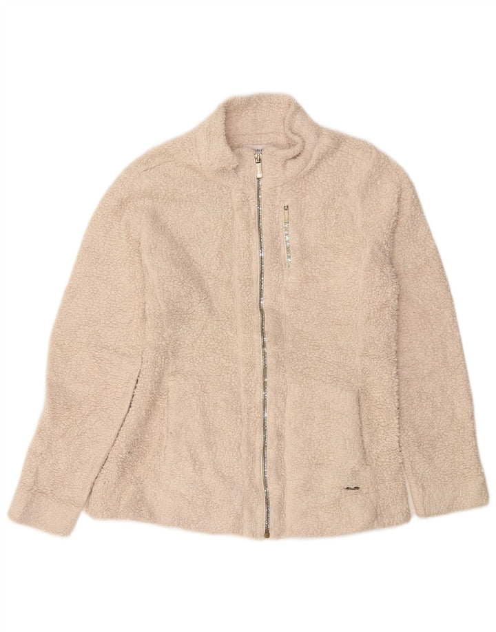 Jachetă fleece pentru femei CALVIN KLEIN UK 10 Small Beige Poliester