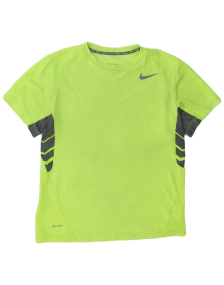 Nike Tricou pentru bărbați Dri Fit, top, culoare verde mediu, poliester