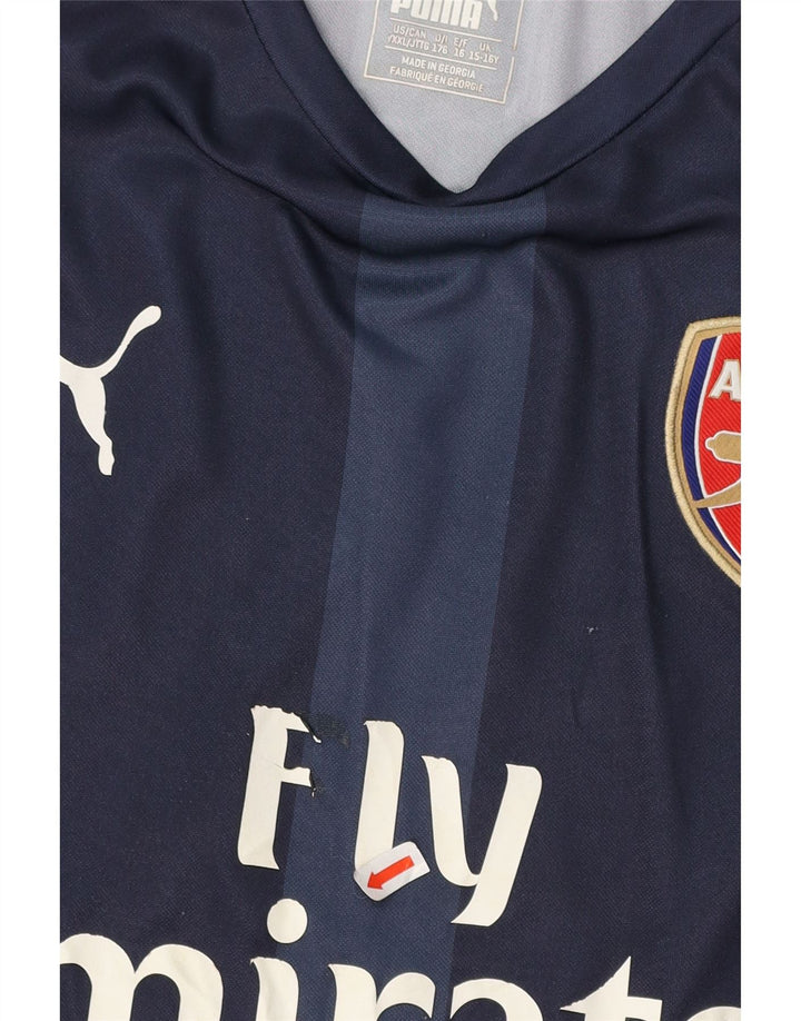 Tricou grafic PUMA Arsenal pentru băieți Top 15-16 ani, albastru bleumarin, color block