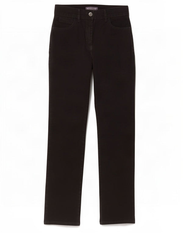 Pantaloni casual drepti pentru femei Marks & Spencer UK 10 Small W30 L30 Negru