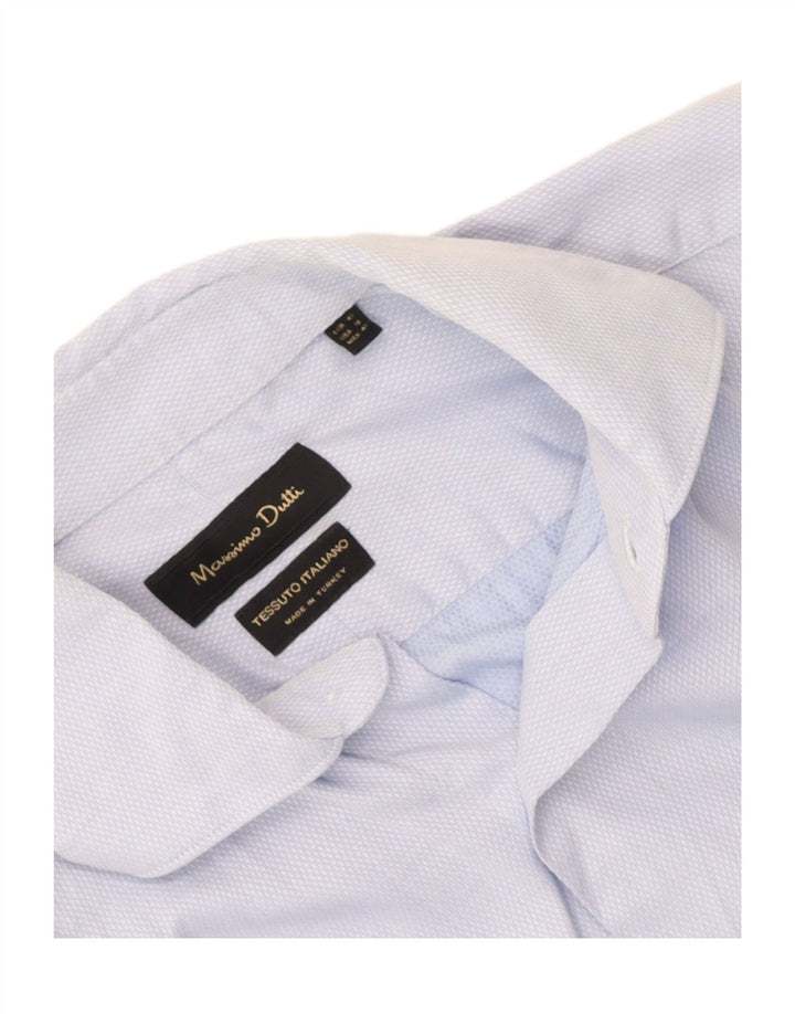 Cămașă Massimo Dutti pentru bărbați Mărimea 41 Albastru mediu Argyle/Diamond