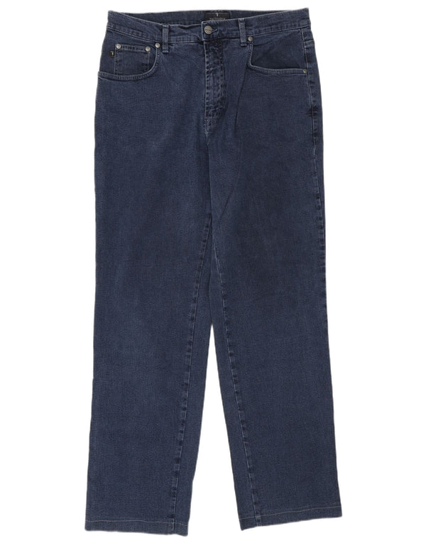 Trussardi blugi pentru bărbați drepte W34 L30 bumbac bleumarin
