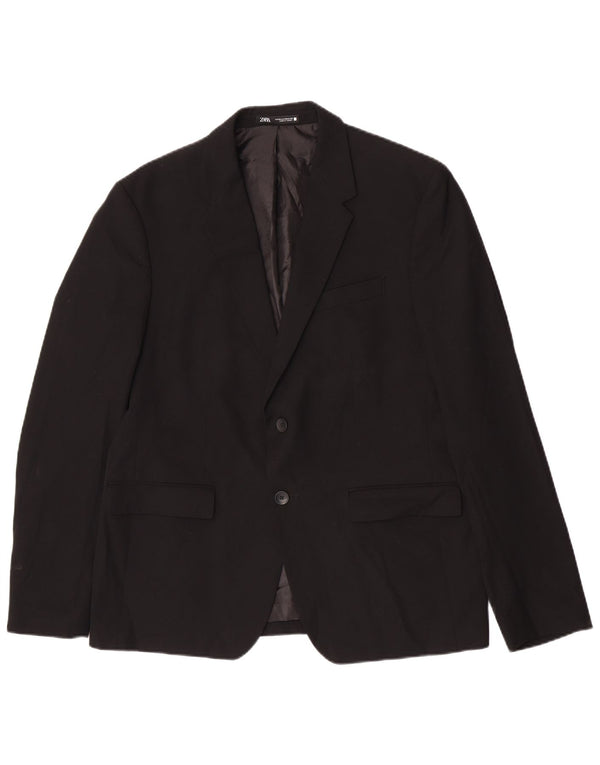 Blazer pentru bărbați Zara cu 2 nasturi EU 54 XL Viscoză neagră