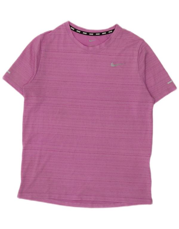 Tricou grafic Nike Dri Fit pentru băieți Top 13-14 ani XL Purple Pinstripe