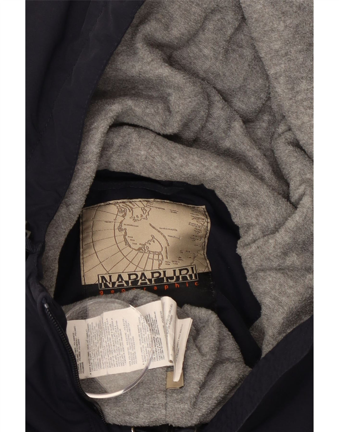 Jachetă Anorak Geographic Graphic pentru femei Napapijri UK 14 Medium Bleumarin