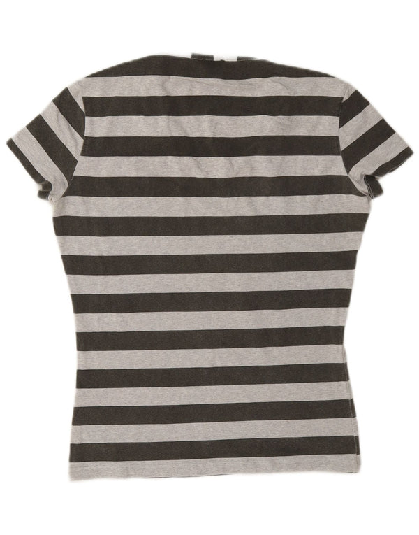Tricou pentru femei Calvin Klein Jeans Top UK 18 XL Gri cu dungi