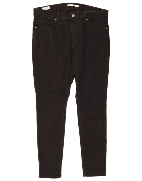 Blugi skinny modelați cu talie înaltă Levi's 310 SUA 16 2XL W34 L30 negru