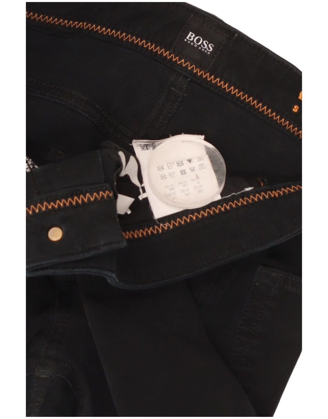 Blugi drepti pentru bărbați Hugo Boss W31 L32 bumbac negru