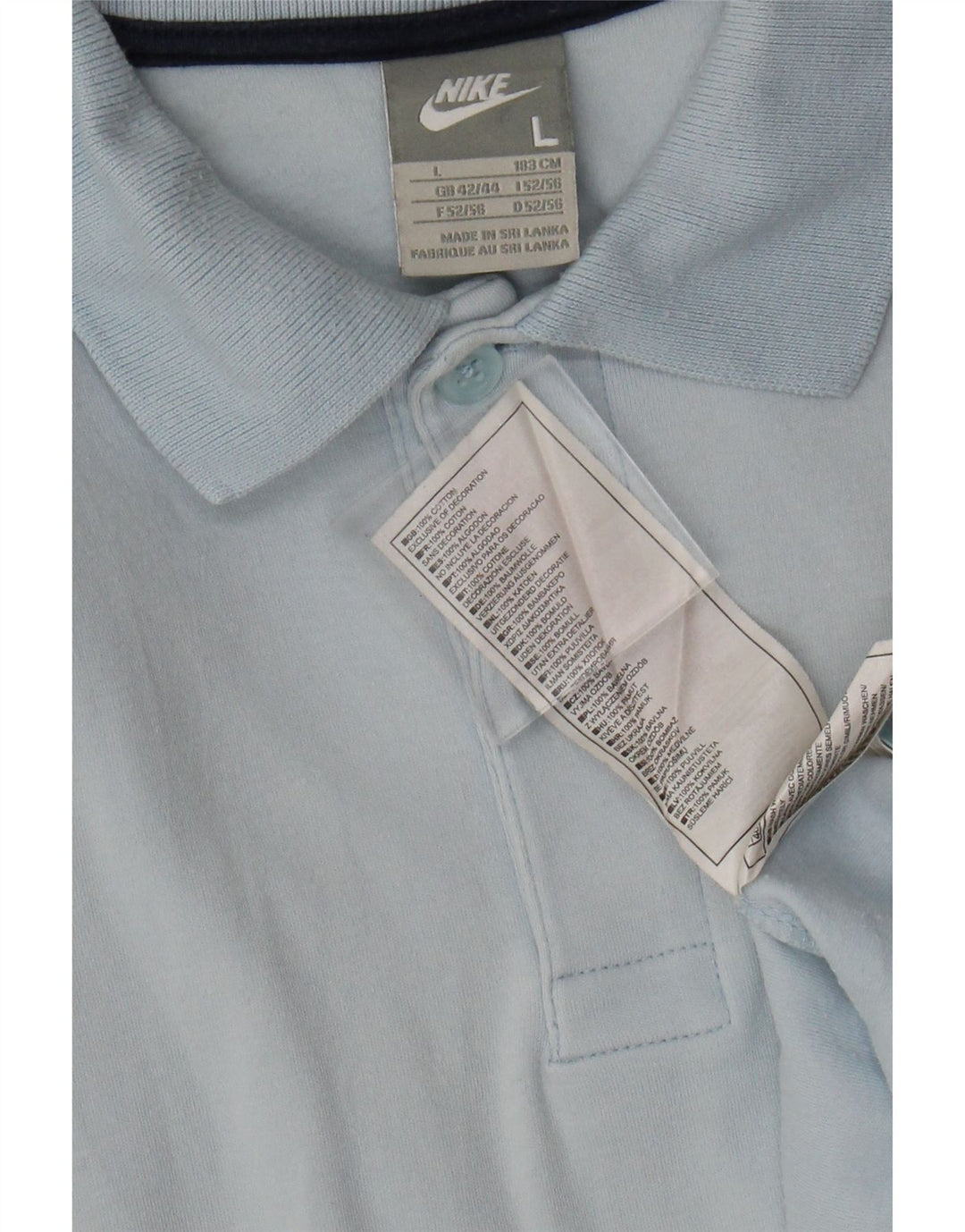 Tricou polo Nike pentru bărbați, mare, albastru, bumbac