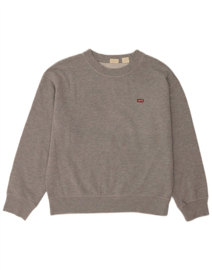 Pulover Levi's pentru bărbați, bumbac, gri mediu