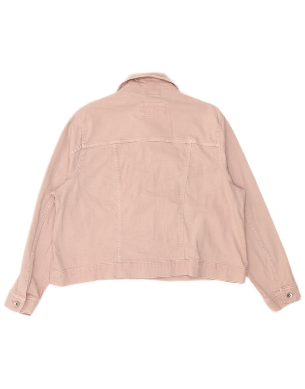 Jachetă de blugi pentru femei Marks & Spencer UK 24 4XL bumbac roz