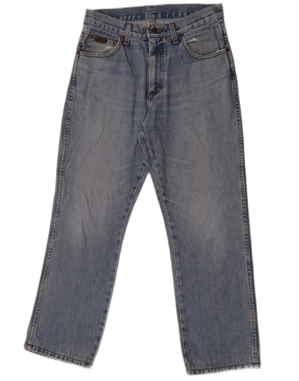 Blugi drepti Wrangler pentru bărbați, cu ajustare normală, W30 L28, bumbac albastru