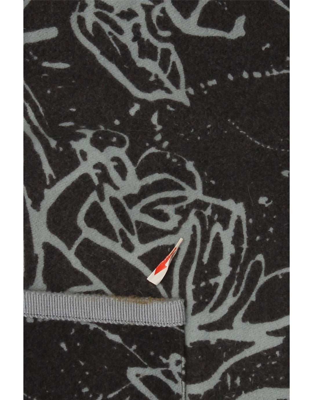 Jachetă vintage pentru femei, cu 2 nasturi, cu grafică, UK 16, mare, neagră