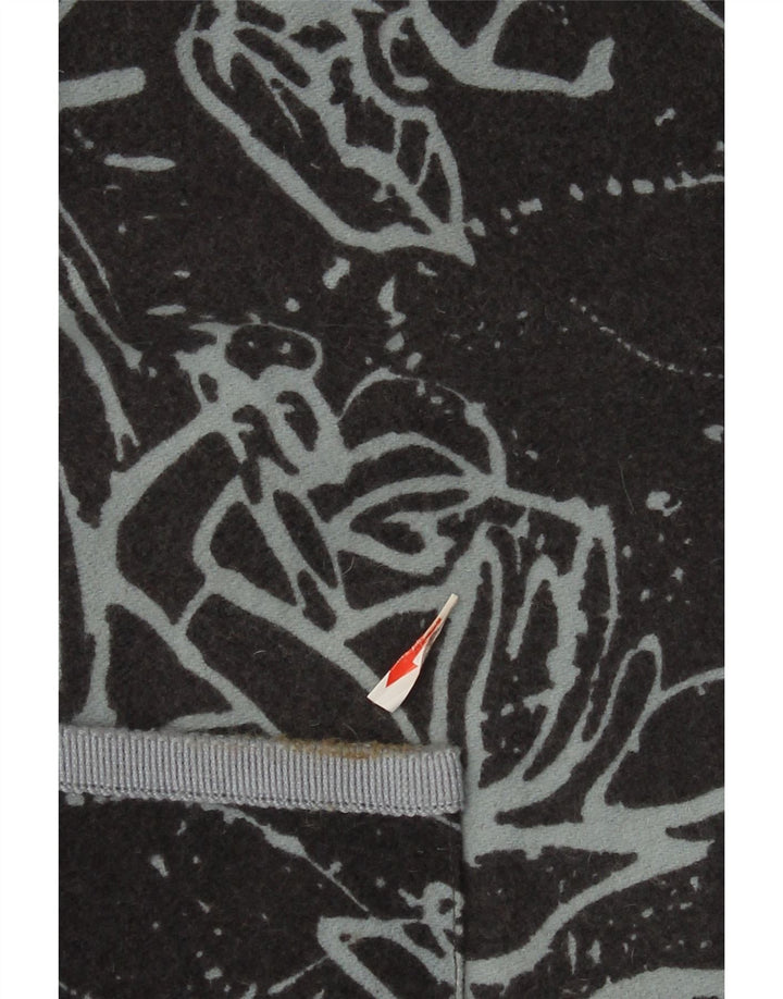 Jachetă vintage pentru femei, cu 2 nasturi, cu grafică, UK 16, mare, neagră