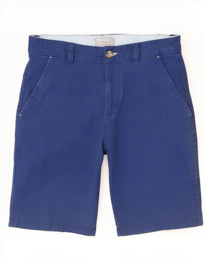 Mountain Warehouse Mens Chino Shorts Medium W32 Blue Cotton