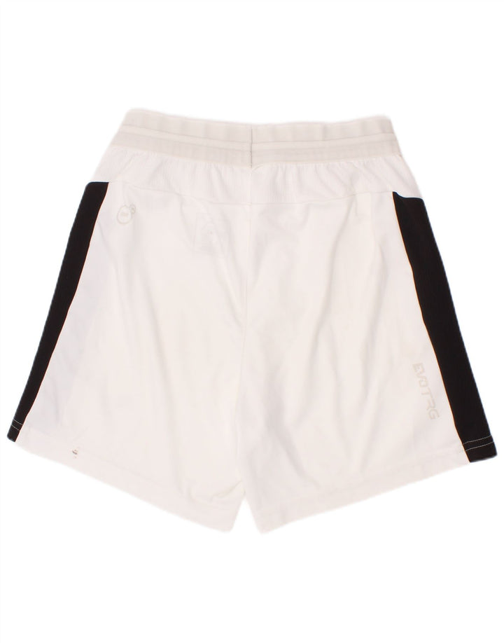 Pantaloni scurți sport Puma pentru băieți 7-8 ani, alb, poliester color bloc
