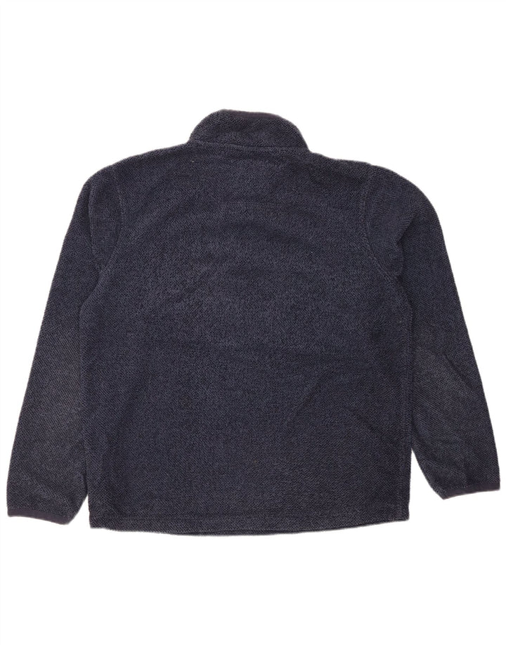 WEIRD FISH Hanorac cu fermoar pentru bărbați Pulover mare, albastru bleumarin, poliester