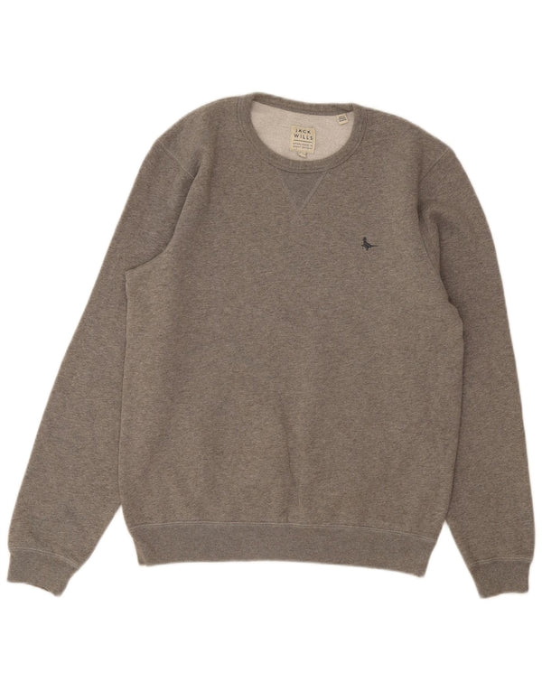 Pulover Jack Wills pentru bărbați, bumbac, gri mediu